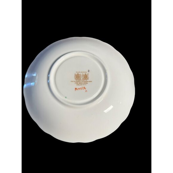 VTG ‘PARAGON’ Dbl Warrant English Fine Bone China Teacup Saucer in Pale Green - Picture 8 of 10